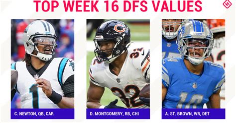 Nfl Dfs Picks Week 16 Best Sleepers Value Players For Draftkings