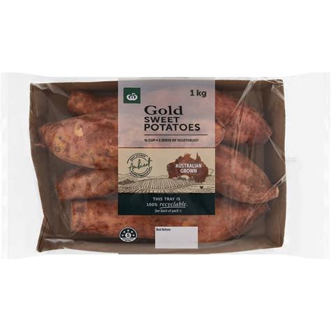 Woolworths Gold Sweet Potatoes Bag 1kg Woolworths