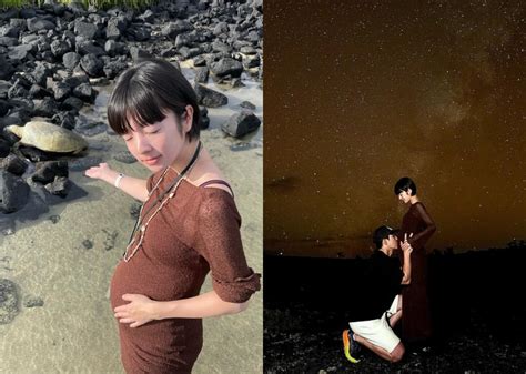 Chosun Online 朝鮮日報 シム・ヒョンタク 満天の星の下 妊婦サヤさんのおなかにキス「幸せな時間」