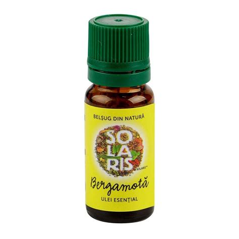 Ulei Esential De Bergamota 10 Ml Solaris Pret 9 44 Lei Biosano Ro