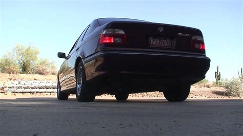 E39 BMW 540i Straight Pipe Cat Back Sound YouTube