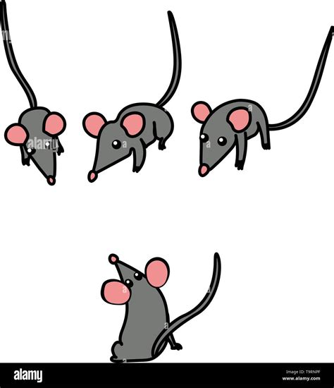 Wild Mice Stock Vector Images Alamy