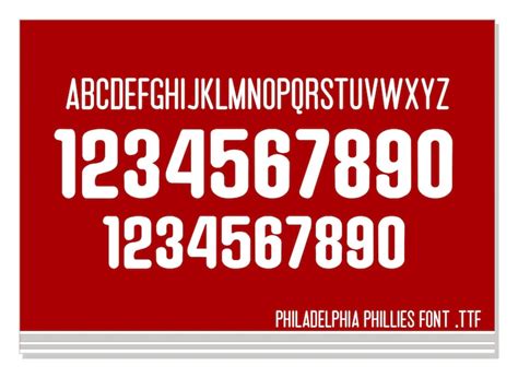 Philadelphia Phillies Jersey Font .TTF - Etsy