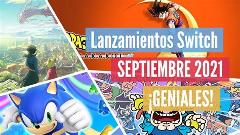 PrÓximos Juegos Nintendo Switch Septiembre 2021 Lanzamientos Switch