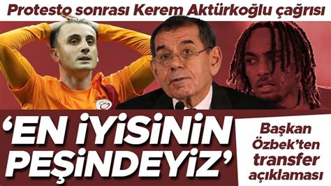 Galatasaray Da Dursun Zbek Ten Transfer S Zleri En Iyisini Yapman N