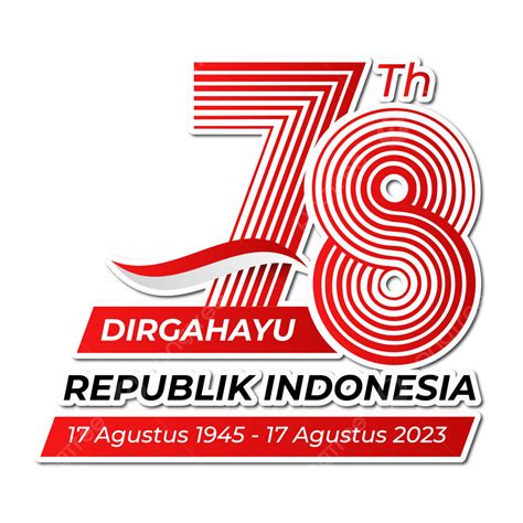 Hut Ri 78th Logo Dirgahayu Republik Indonesia 17 Agustus Vector Hut Ri 78 Logo Independence