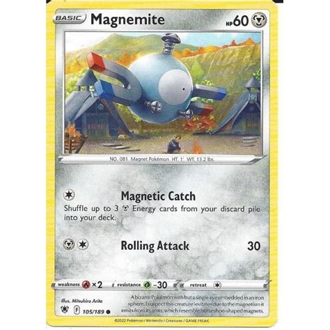 Pokemon Trading Card Game Magnemite Common Card Swsh