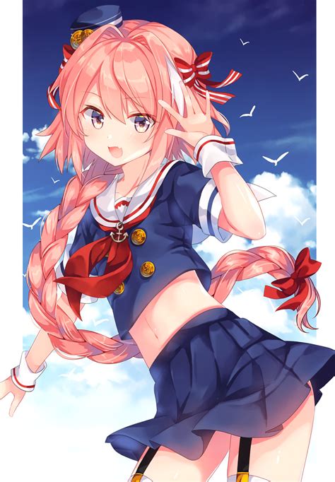 Safebooru 1boy Absurdres Alternate Costume Astolfo Fate Bow Braid Dress Fang Fateapocrypha