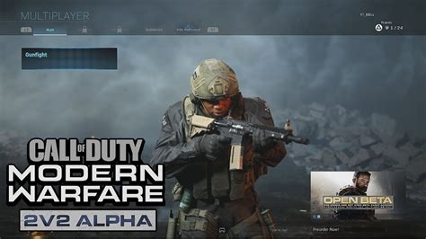 Call Of Duty Modern Warfare Alpha Multiplayer Menu Music Youtube