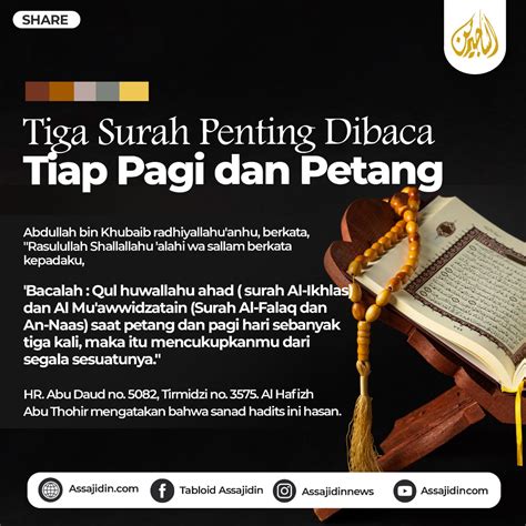 Bacaan Dzikir Dan Surah Pagi Petang Keutamaan Dan Maknanya