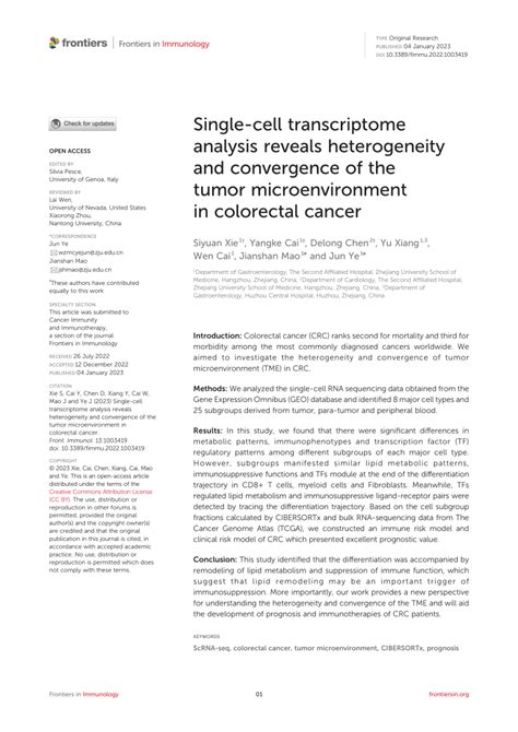 Pdf Single Cell Transcriptome Analysis Reveals Heterogeneity And