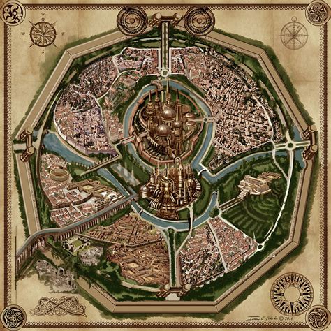 Map of ancient city of DRITH Painting by James Hill - Pixels