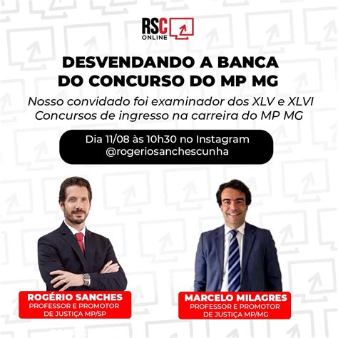 Rogério Sanches Cunha on Twitter Quem vai prestar o CONCURSO DO MP