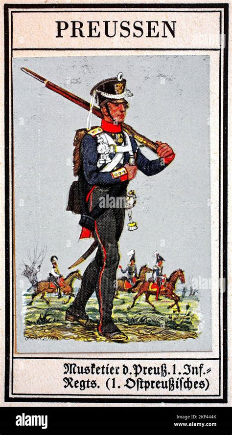 Uniformes allemands du 19th siècle lignes infanterie Prusse