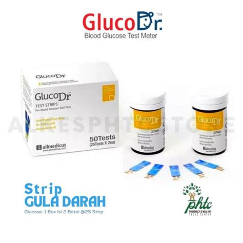 Glucodr Strip Biosensor Stik Gula Darah Glucosa Gluco Dr Agm