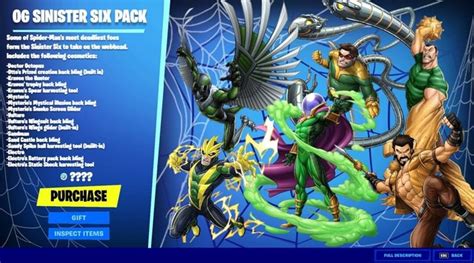 Og Sinister Six Pack Some Of Spider Man S Most Deadliest Foes Form The Sinister Six To Take On