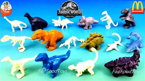 2018 Kinder Jurassic World Surprise Eggs Dinosaur Mcdonalds Happy Meal