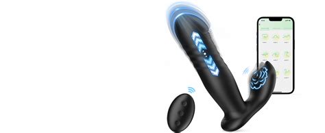 Amazon Prostate Massager Vibrating Thrusting Dildo Anal Sex Toys For Men Women Rose