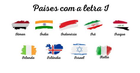 Paises Com Letra I - Países com a letra I