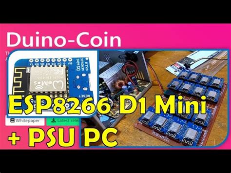 Mining Duino Coin Dengan Esp Wemos D Mini Youtube