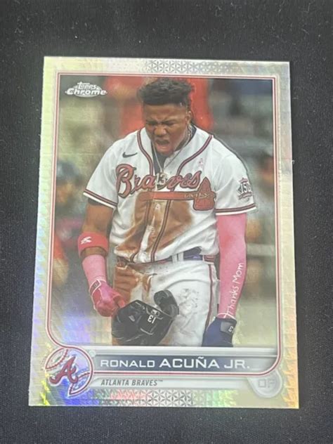 RÉFRACTEUR RONALD ACUNA Jr 2022 Topps chrome Prizm Atlanta Braves 165