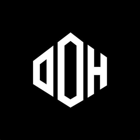 premium vector ooh letter logo design  polygon shape ooh polygon