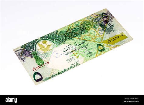 5 Qatari Riyal Bank Note Riyal Is The National Currency Of Qatar Stock