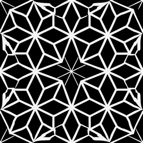 Premium Vector Seamless Geometric Pattern Black And White Abstract