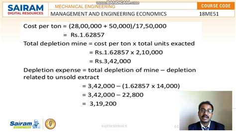 LECTURE VIDEO 6 18ME51 MODULE 5 SUM OF YEAR METHOD SINKING FUND