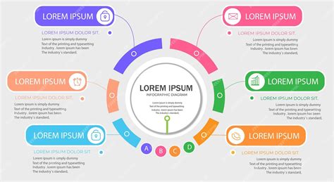 Premium Vector Flat Circular Diagram Infographic