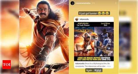 Adipurush poster copied? Animation studio alleges makers of the Prabhas ...