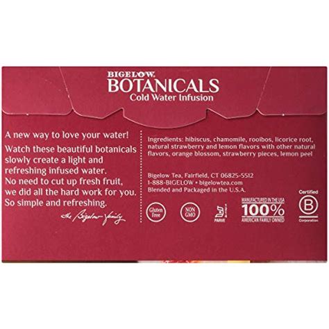 Bigelow Botanicals Cold Water Infusion Strawberry Lemon Orange Blossom