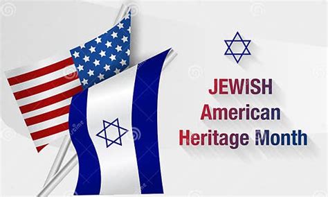 Jewish American Heritage Month. the Star of David is a Symbol of the Jews. Jewish and American ...