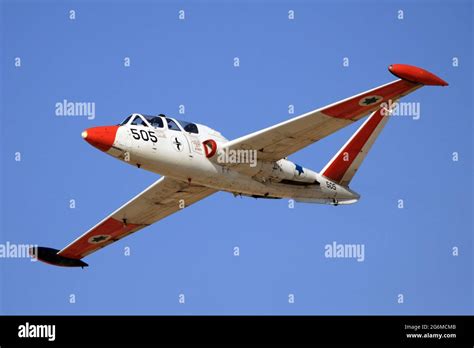 Israeli Air Force IAF Fouga Magister CM 170 Tzukit In Flight Stock