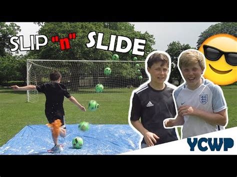 SLIP N SLIDE FOOTBALL CHALLENGES 5 YouChooseWePlay YCWP YouTube