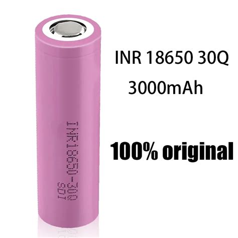 100 Originale Nuova Batteria Inr18650 3 7v 18650 3000mah Inr18650 30q