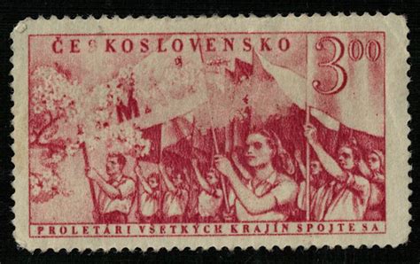 1952 Labour Day May Day Parade Czechoslovakia 3 00 KCS SC 519 Т