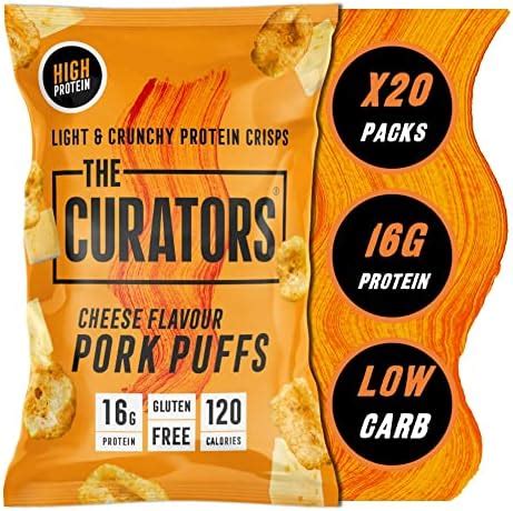 Buy The Curators High Protein Pork Puffs Variety Pack Original Salted