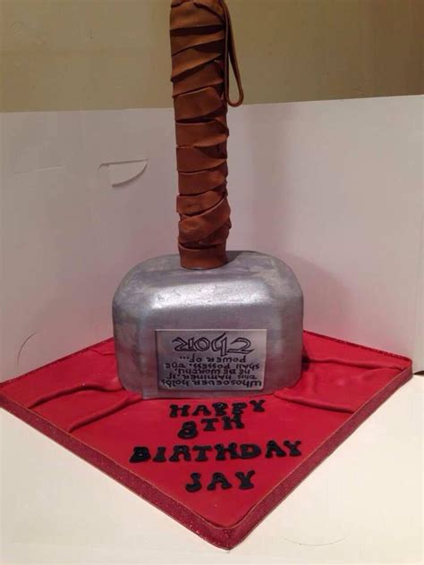 Thor Hammer Cake Cake Decorating Thors Hammer Superhero Cake