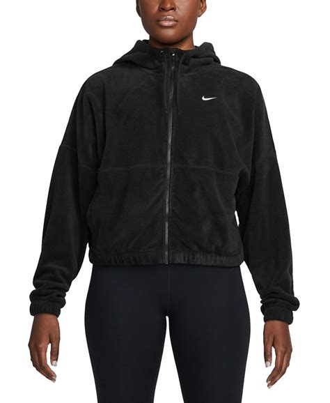 Nike Womens Therma Fit One Full Zip Fleece Hoodie Macys