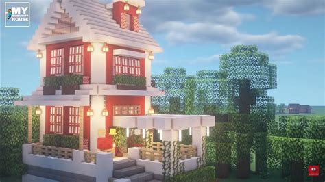 Minecraft Como Construir Uma Super Casa Vermelha Youtube