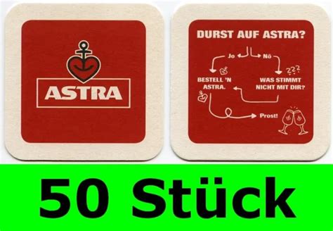 St Ck Bierdeckel Astra Durst Bavaria St Pauli Brauerei Hamburg Bar