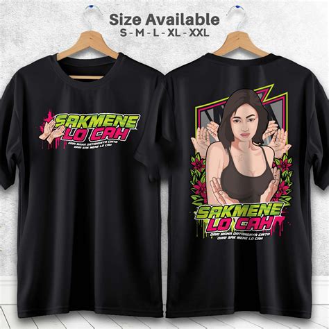 Jual Dtf Kaos Viral Sak Mene Lo Cah Darimana Datangnya Cinta Gak