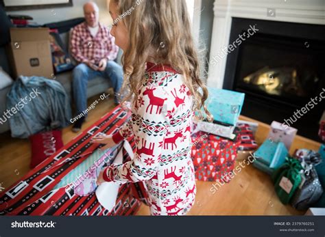 Curly Blonde Girl Happily Surprised Opening Stock Photo Shutterstock