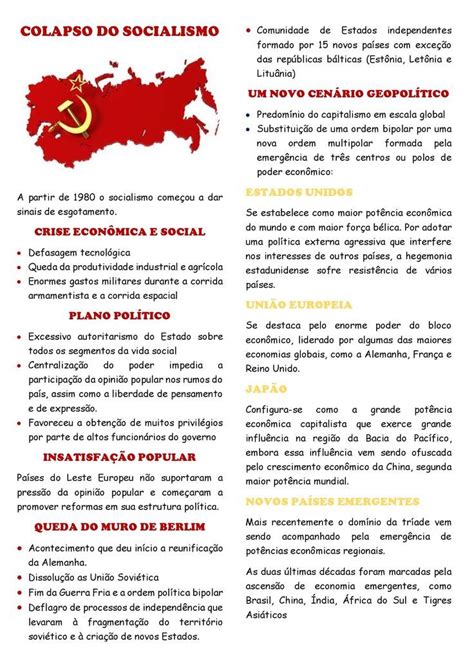 Colapso Do Socialismo E O Fim Da Uni O Sovi Tica Como Estudar