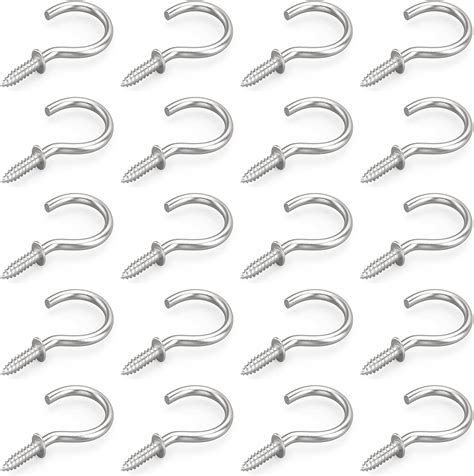 Amazon Axe Sickle Silver 200Pcs 1 Inch Metal Cup Hook Screw Hook