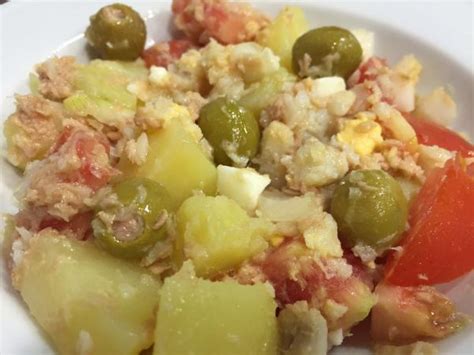 Los Platos De Ricardo Ensalada De Patata Cocida Con Huevo Y AtÚn