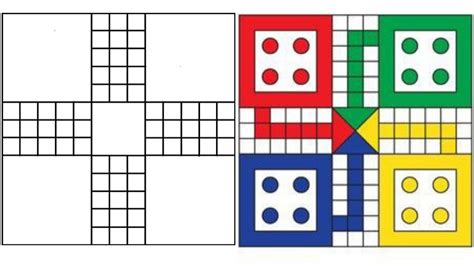 How To Draw Ludo Board Game On Paper Ludo Drawing Step By Step Ludo