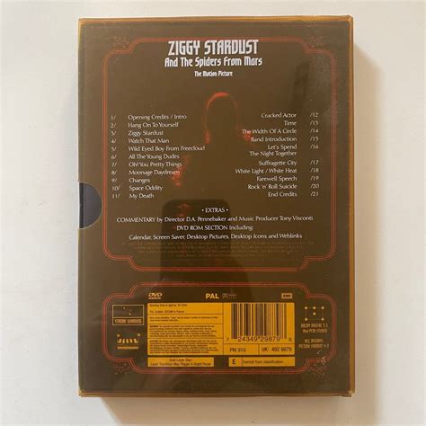 David Bowie Ziggy Stardust And The Spider From Mars Dvd