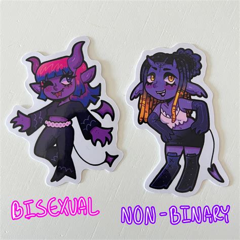 Pride Demons Vinyl Stickers Etsy